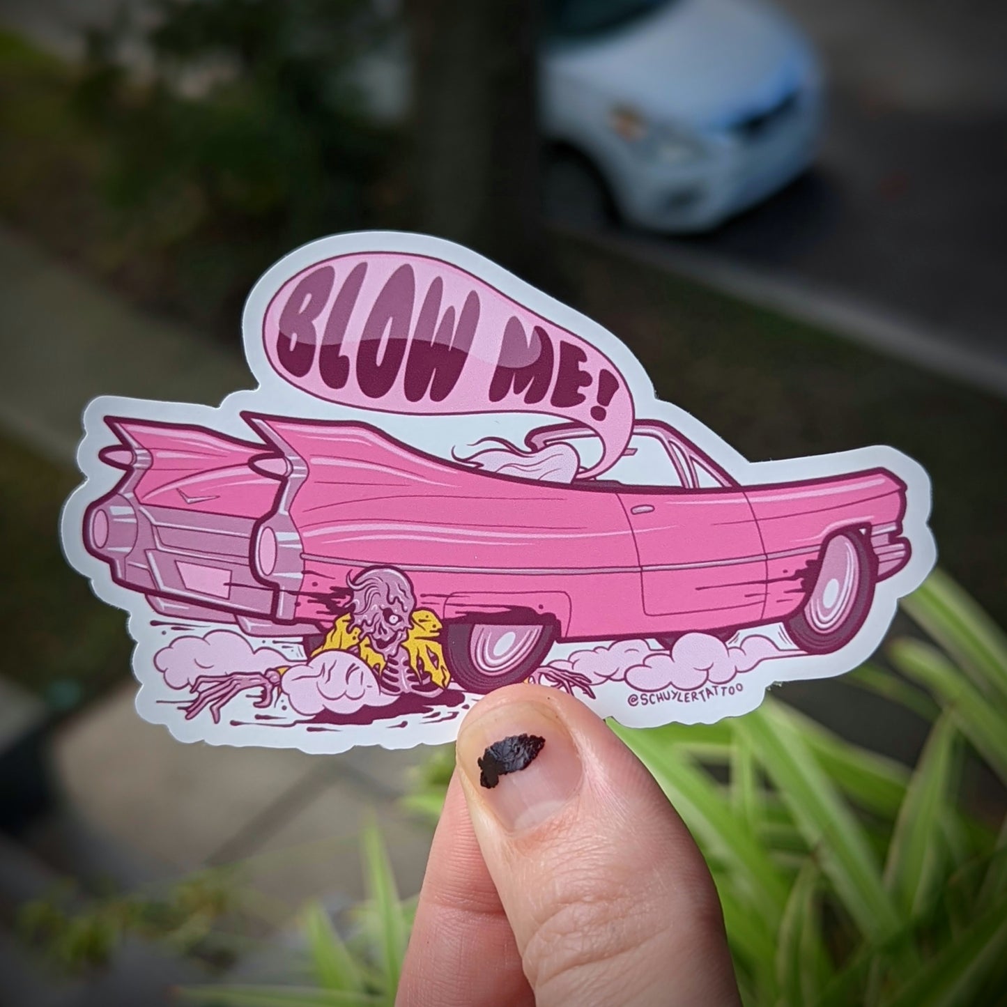 'Blow Me' Reusable Window Decal