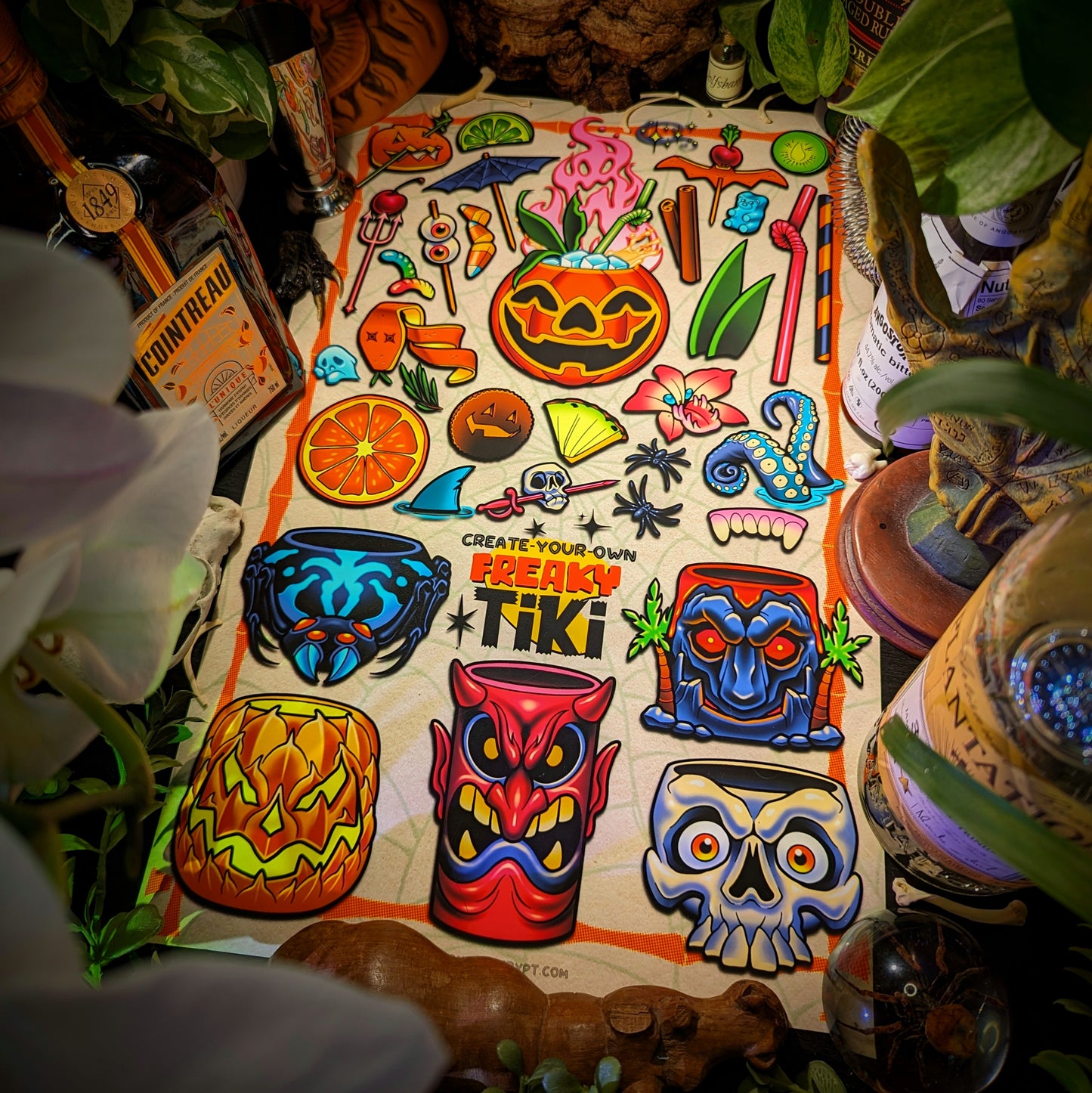 'Create-Your-Own' Freaky Tiki Poster Print