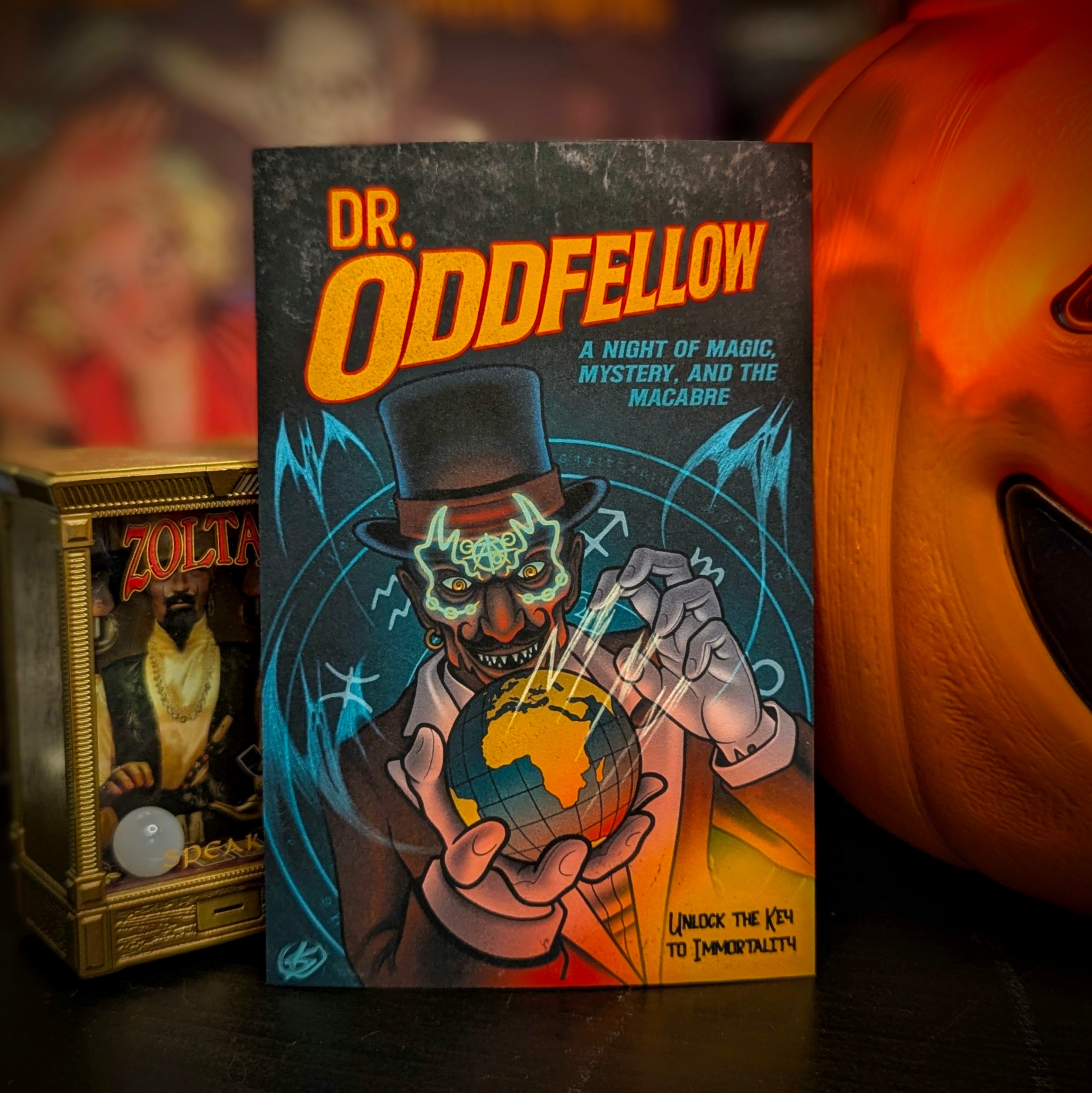 Halloween Horror Nights: Dr. Oddfellow Mini Print – candycorncrypt