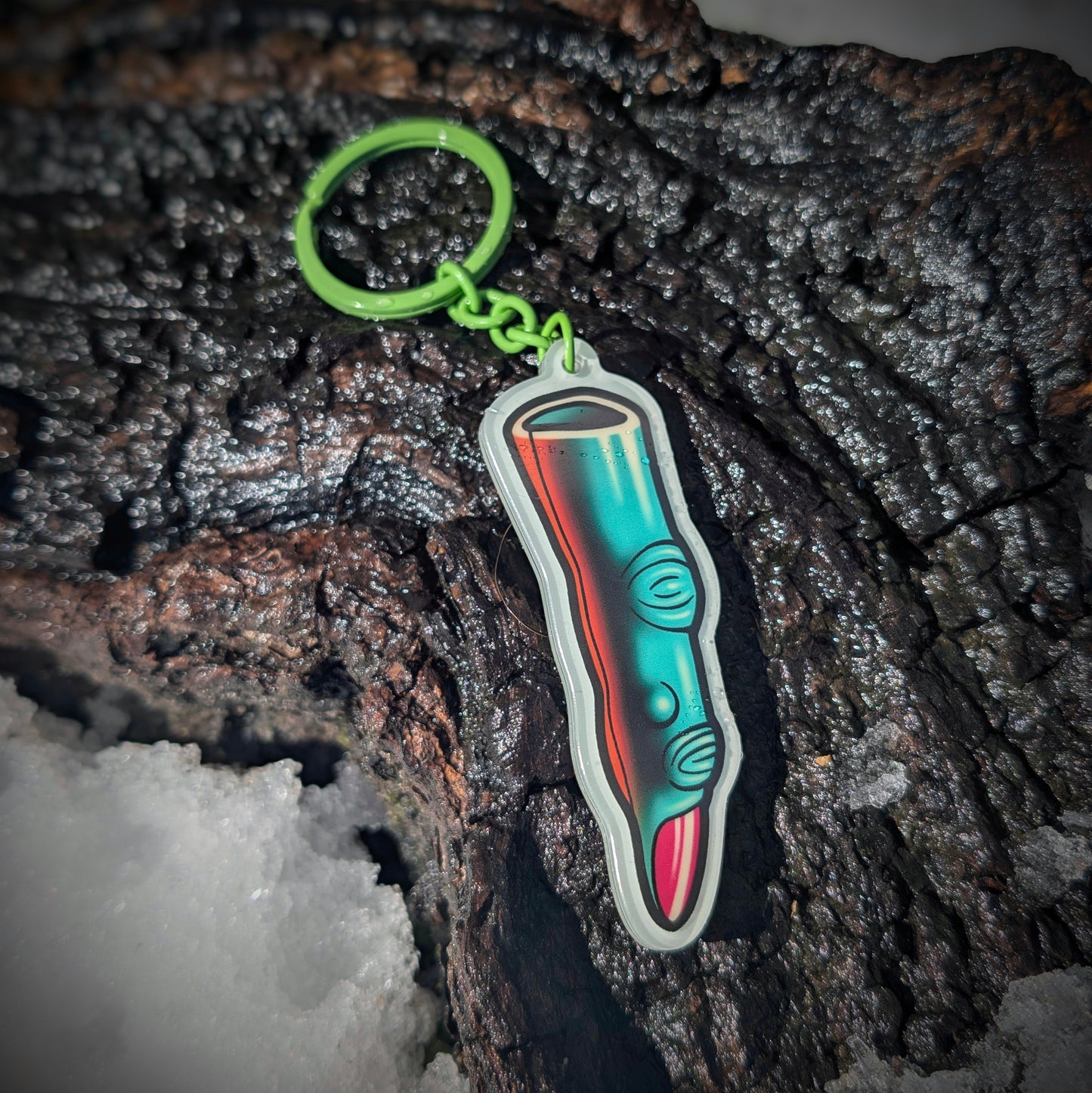 Witch's Finger Glow-in-the-Dark Keychain