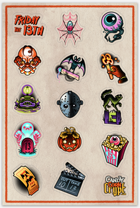Friday the 13th Sticker Sheet