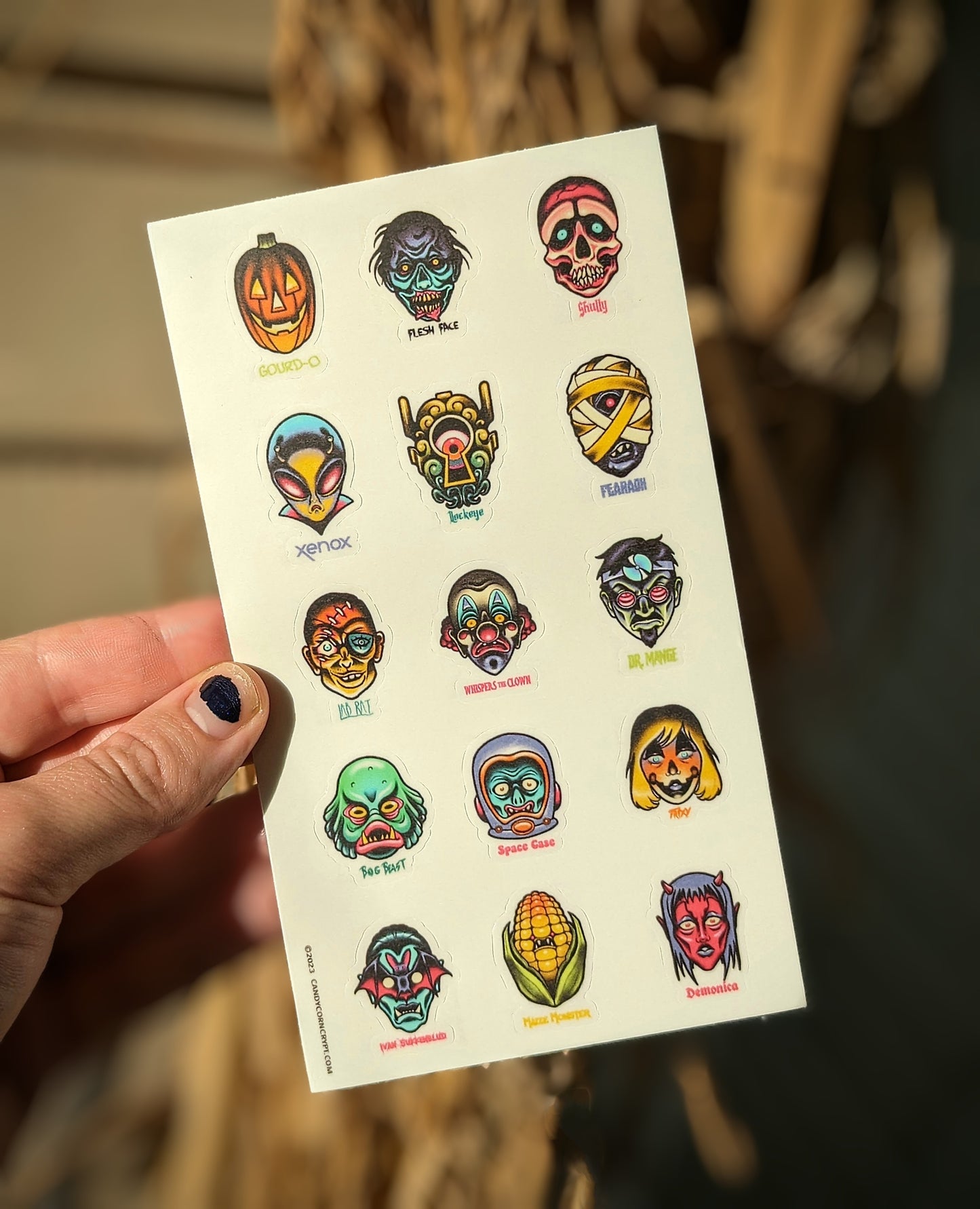 Faces of Fear Sticker Sheet