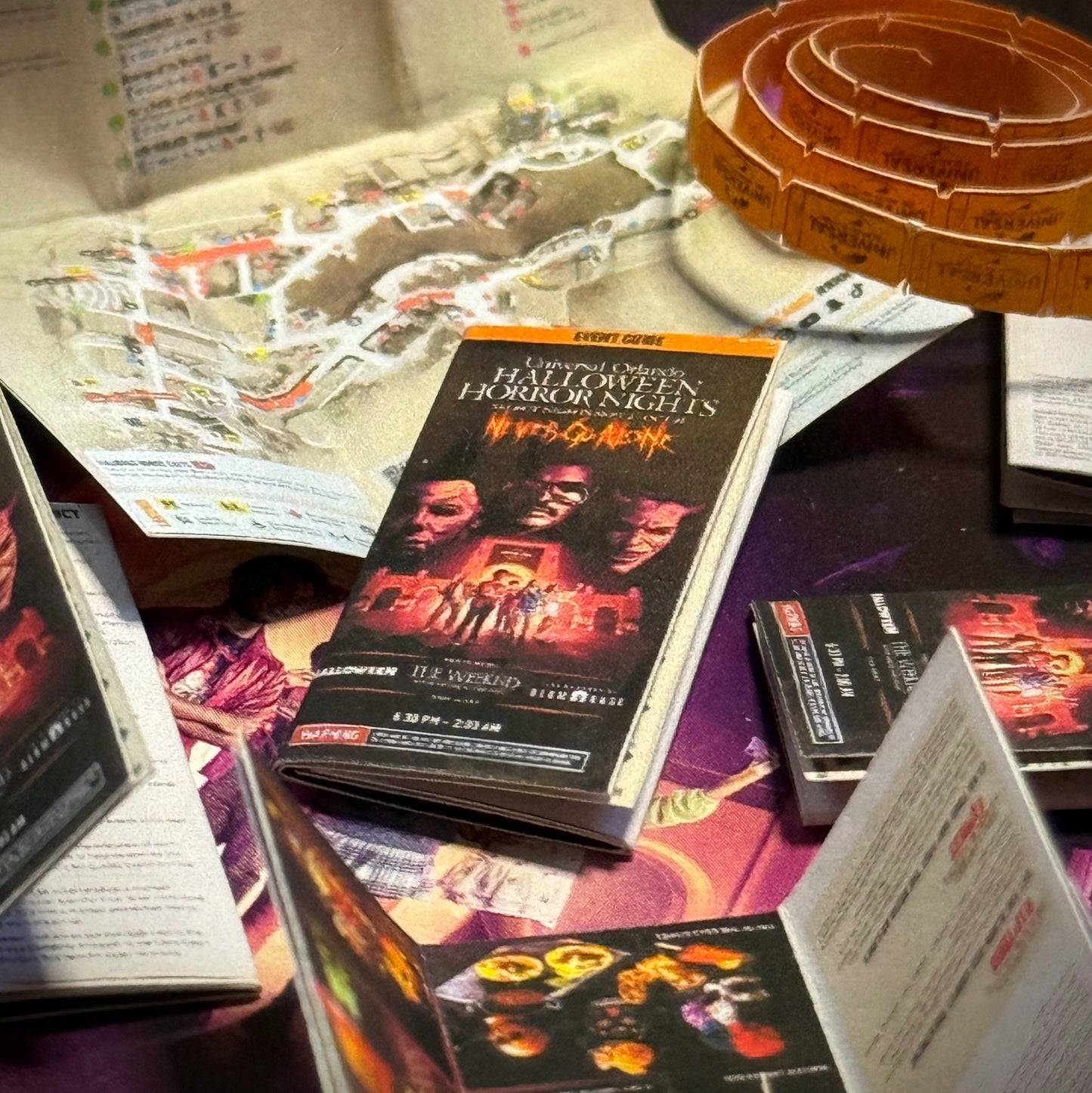 Morbid Minis: Halloween Horror Nights 31 Paper Map