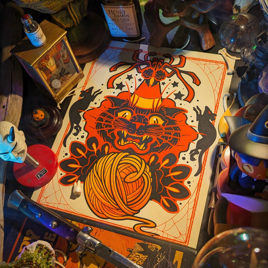 Unlucky Cat Art Print