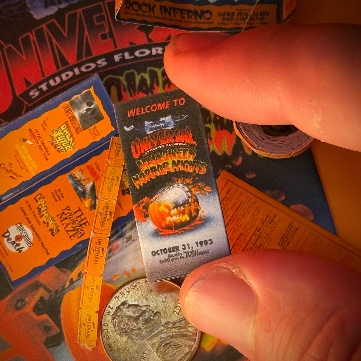 Morbid Minis: 3rd Annual Halloween Horror Nights ‘93 Mini Paper Map