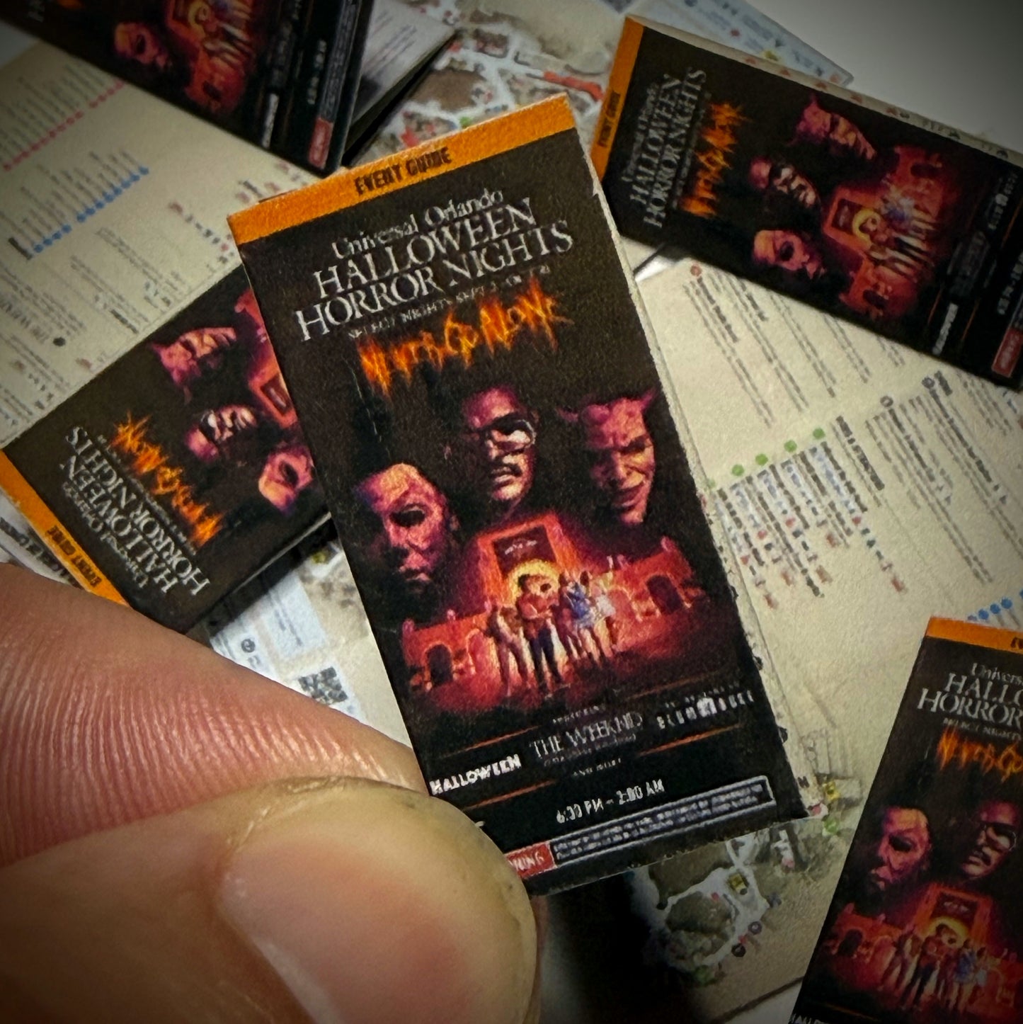 Morbid Minis: Halloween Horror Nights 31 Paper Map