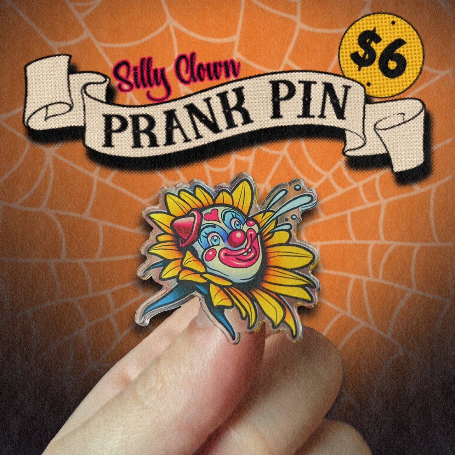 Silly Clown Prank Pin