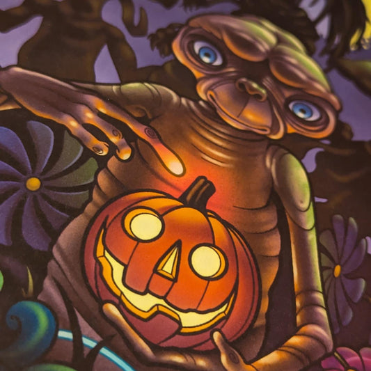 E.T. Halloween Adventure Mini Print