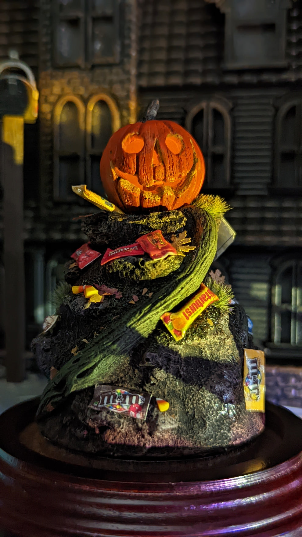 Die-O-Rama hand-built diorama by Schuyler Abrams, Candy Corn Crypt