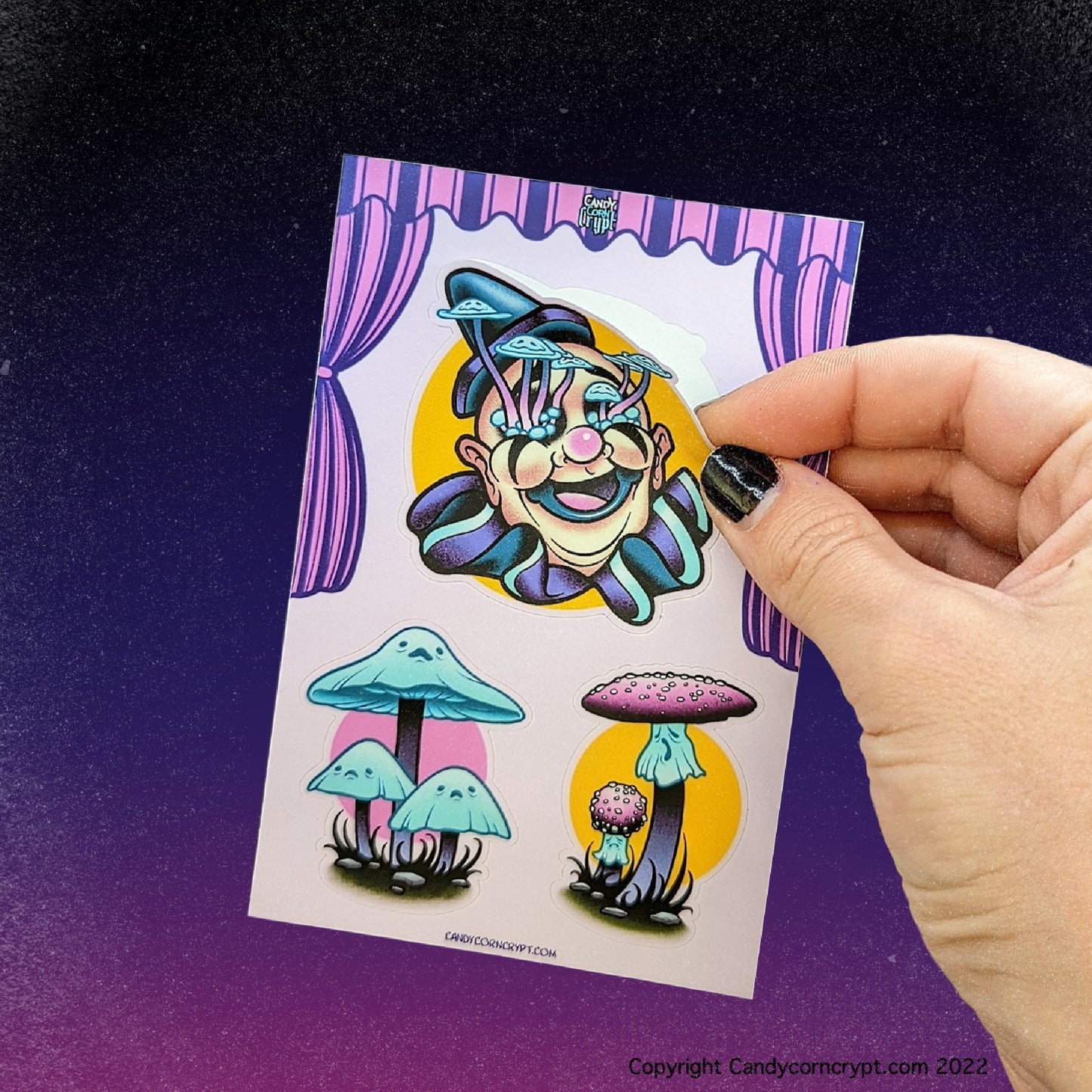 Fungeists at the Circus Sticker Sheet